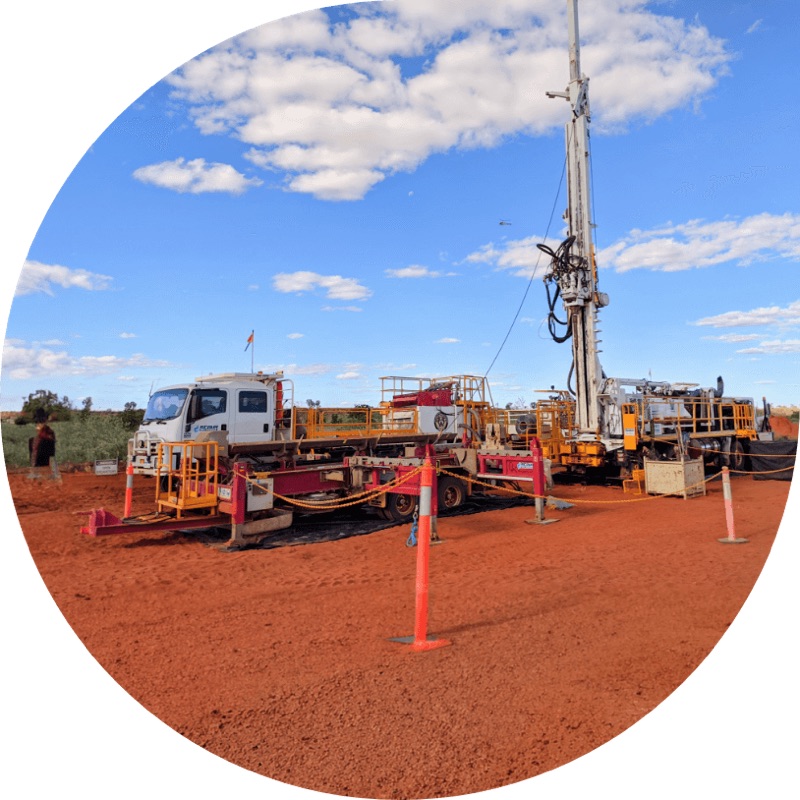 Acqua Drill Versa-Drill 2000NG drill rig on site