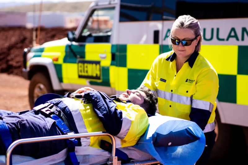 Baseline onsite medical and emergency response team on remote site