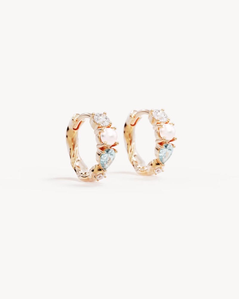 By Charlotte gold hoop earrings