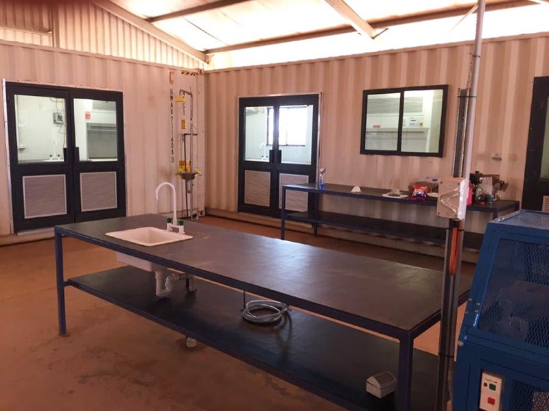 Mine site laboratory facility in Burkina Faso