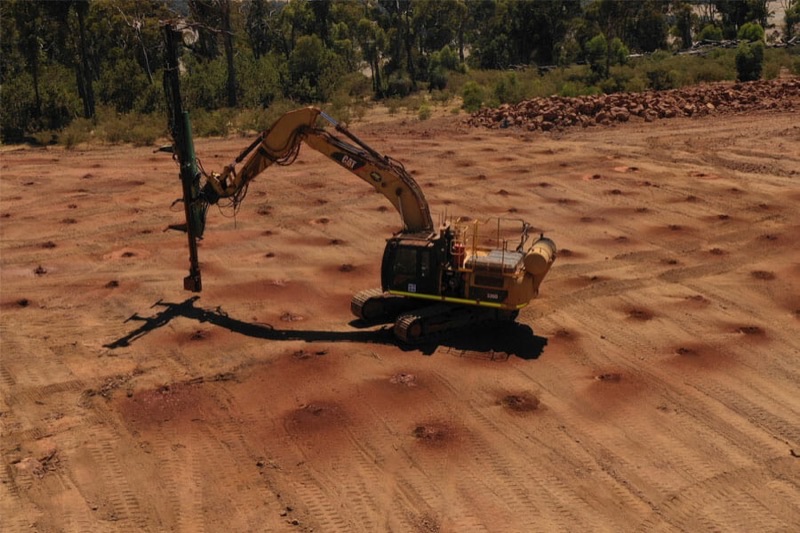 JSW Australia blasthole drilling project on the BGC Contracting Ramone site
