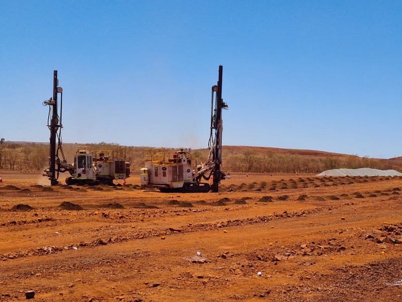 JSW Australia GD5000 drill rigs at the Mesa H project
