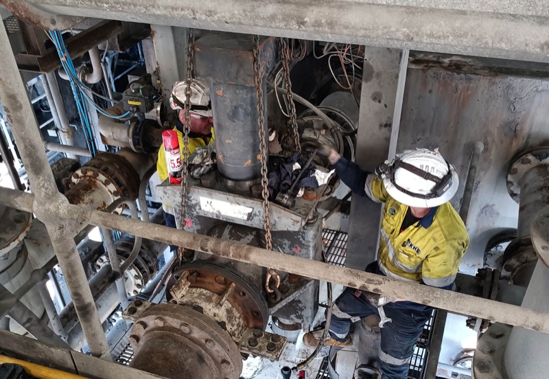 KHG maintenance work at the Sino Iron mine