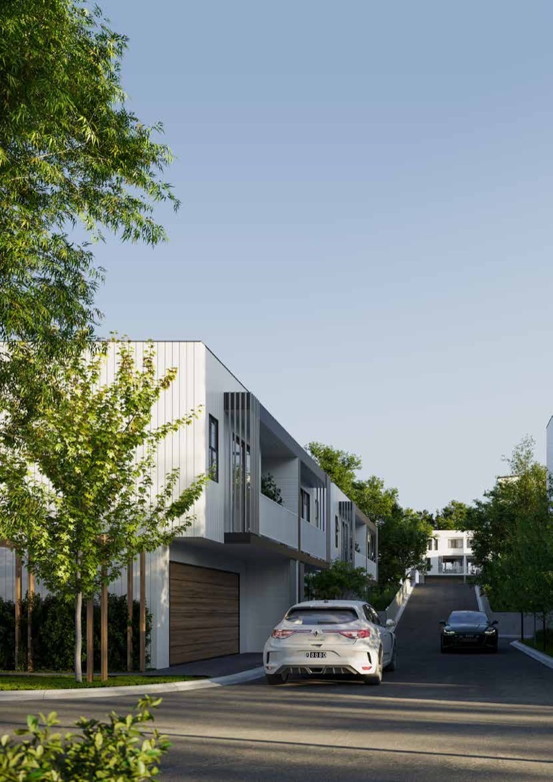 Master-planned community streetscape
