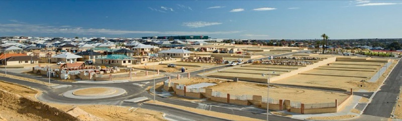 Aerial view of an RJV urban development project