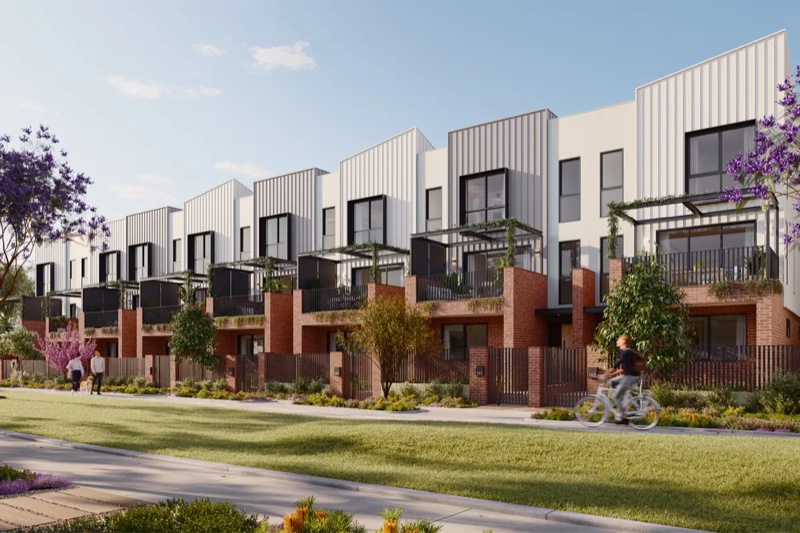 Streetscape at a completed RJV residential estate project