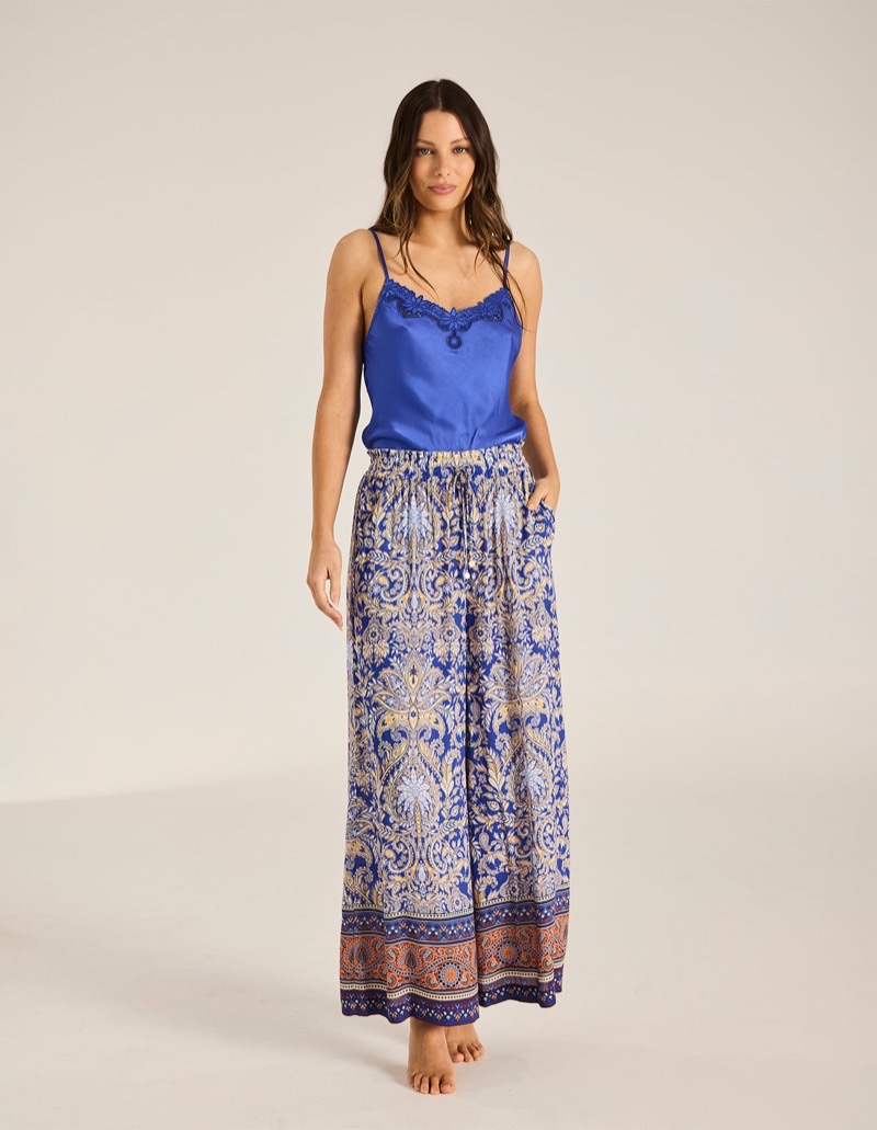 Tigerlily azura print dress