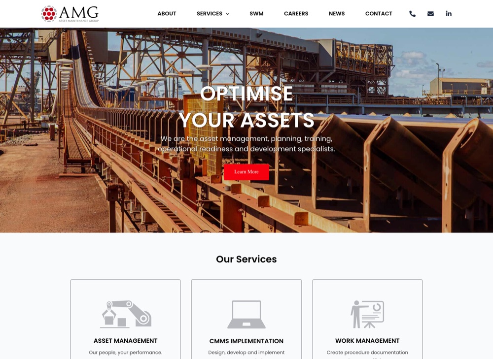 Asset Maintenance Group website