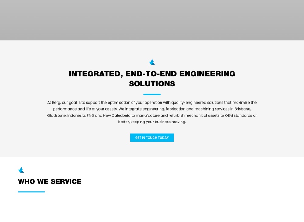 Berg Engineering website