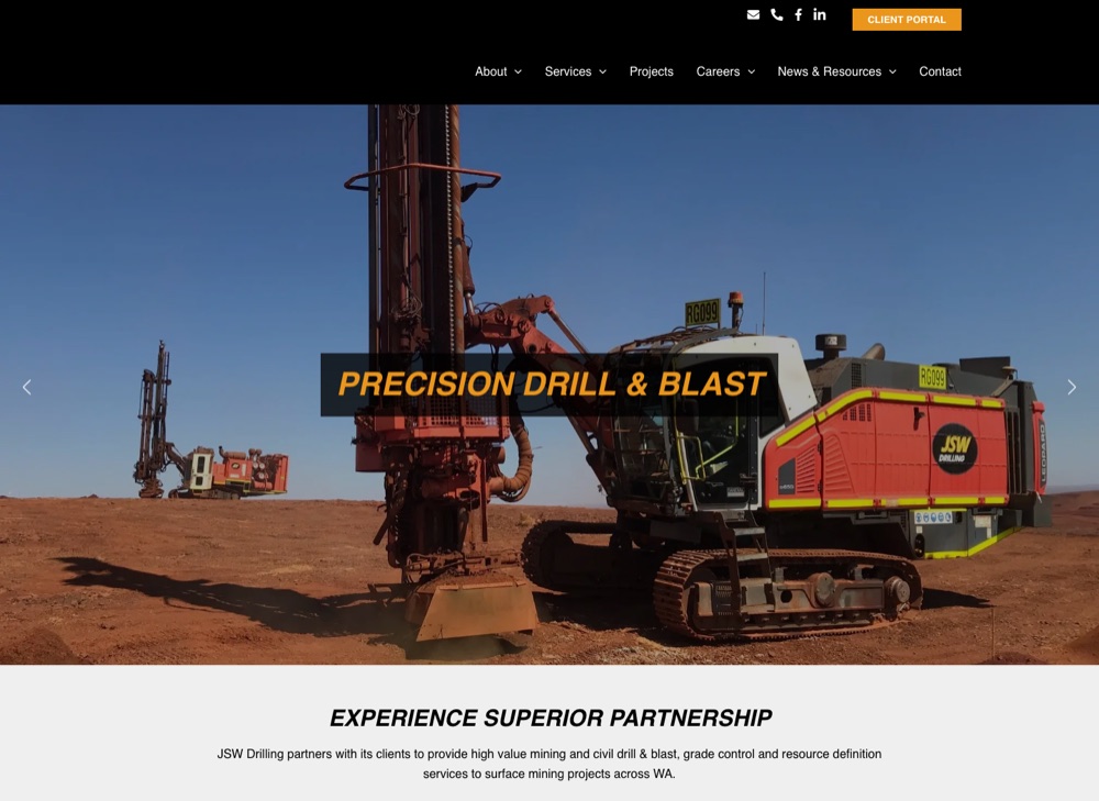 JSW Australia website