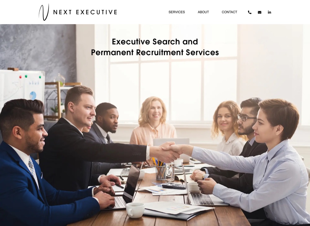 Next Executive website